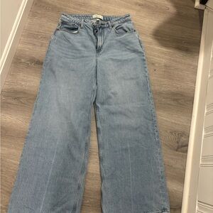 Abercrombie Curve Love Wide Leg High Rise Jeans